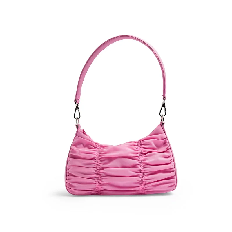 

Women 2020 Hot Sale Pleated Underarm Bag 2020 New Small Nylon Shoulder Bag French Stick New Moon Dumpling HandBag GJYH