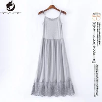 flame of dream long embroidered lace slip dress ropa intima for summer and autumn lingeries femmes