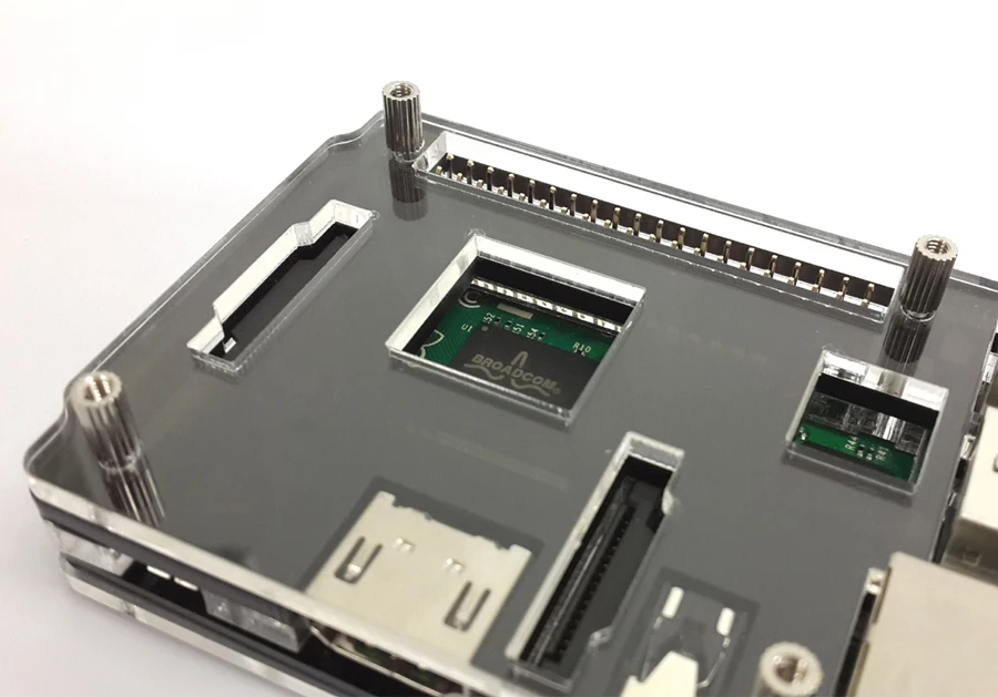 Raspberry Pi Модель B + Plus черный чехол Корпус коробка прозрачный двусторонний цвет