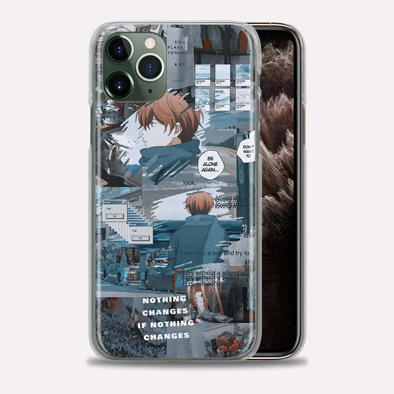 

Given Yaoi Anime Bumper Case For iPhone 11 Pro Max 12 Pro X XS Max XR 7 8 6 6S Plus SE Hard PC Protective Phone Bags Cover Coque
