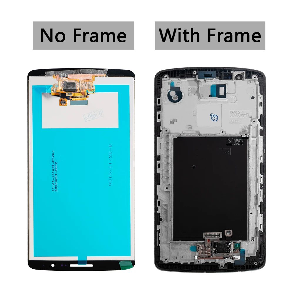 5 &quotOtmil для LG G3 ЖК дисплей с сенсорным экраном рамкой дигитайзер сборка D850 D851 D855