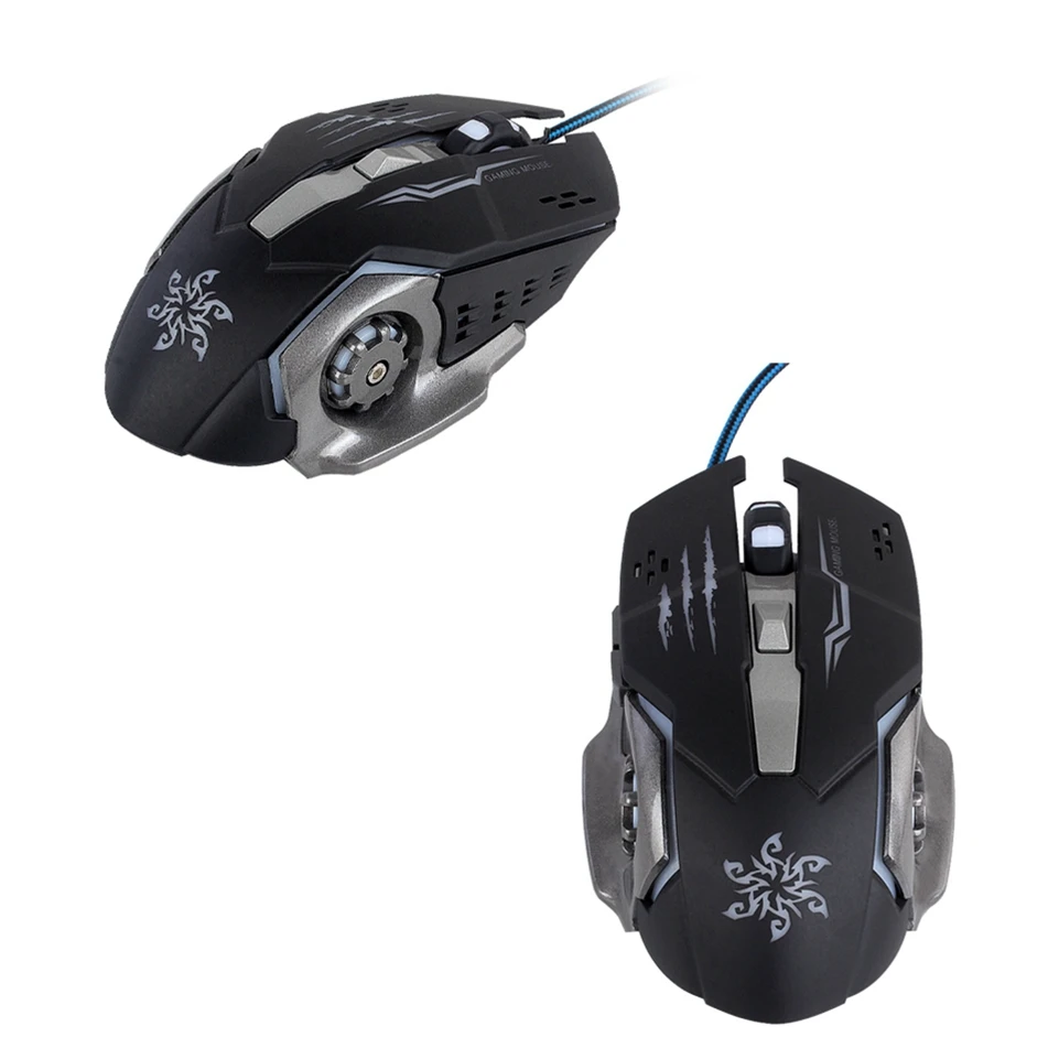 ONIKUMA K19 3,5 мм разъем стерео игровая гарнитура игровые наушники лучшие бас наушники с микрофоном RGB светодиодный свет и игровая мышь Мыши