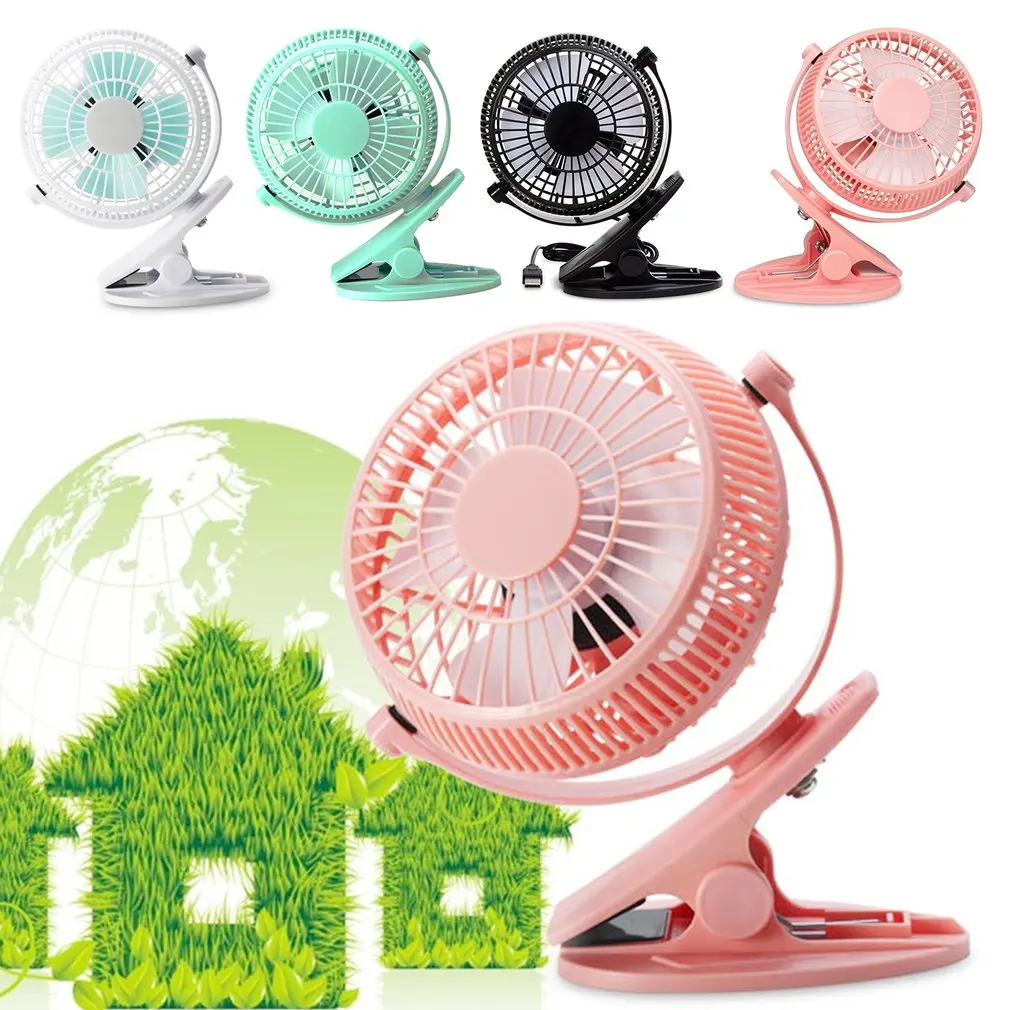360 Degreen Вращающийся портативный USB Настольный вентилятор электрический