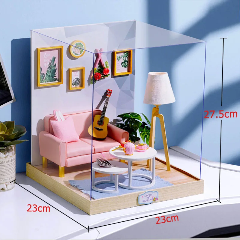 BT025 Милые 3D миниатюры кукольный домик Сделай Сам Строительная мебель деревянный кукольный дом игрушки для детей подарки на день рождения Каса мир семян BT027 - Цвет: BT025