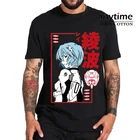 Хлопковая футболка с графическим рисунком для мужчин и женщин, Повседневная футболка с рисунком в стиле аниме, Евангелиона, топы для манги, футболки, бестселлер
