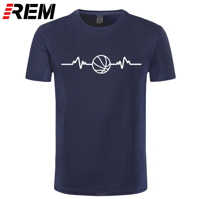 

REM BASKETBALLER HEART BEAT PULSE T-SHIRT Funny Birthday Gift Mens Print T Shirt 100% Cotton