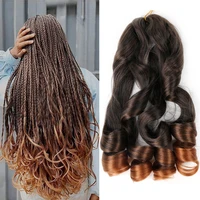 22inch spiral curls synthetic loose wave crochet braids hair extensions pre stretched braiding hair for black women hair mtmei