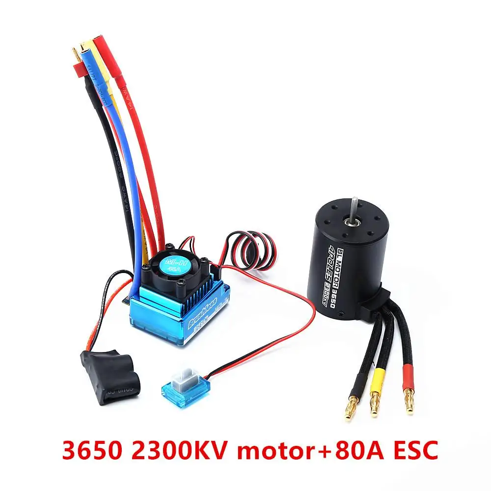 

3650 2300kv Brushless Motor 45a Esc Combo Suit For 1:8/1:10 Hsp Hpi Wltoys Rc Car Rc Boat Part