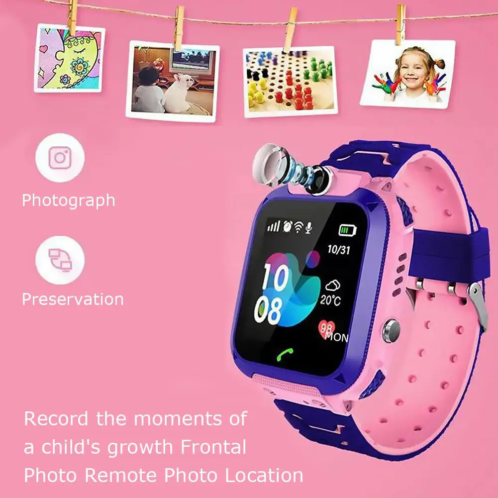 Children's Smart Watch Waterproof Multifunction Children Digital Wristwatch Dial Call Voice Chat For IOS Android Kids X-mas Gift |