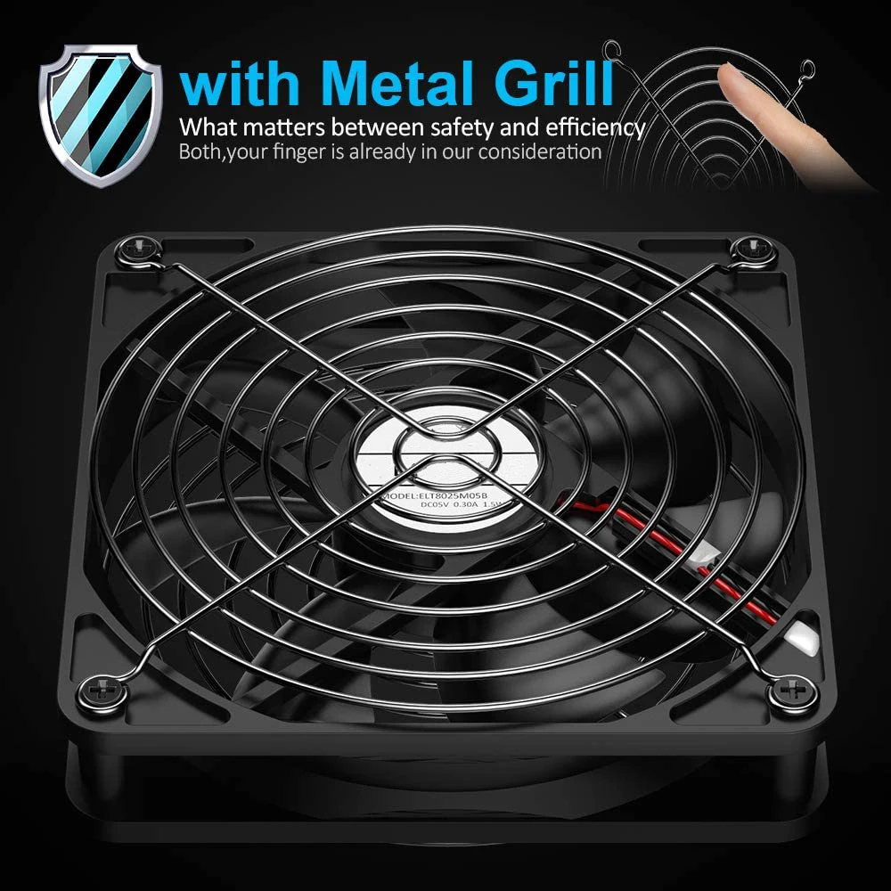 Автомобильный USB вентилятор охлаждающий Регулируемый воздушный громкость