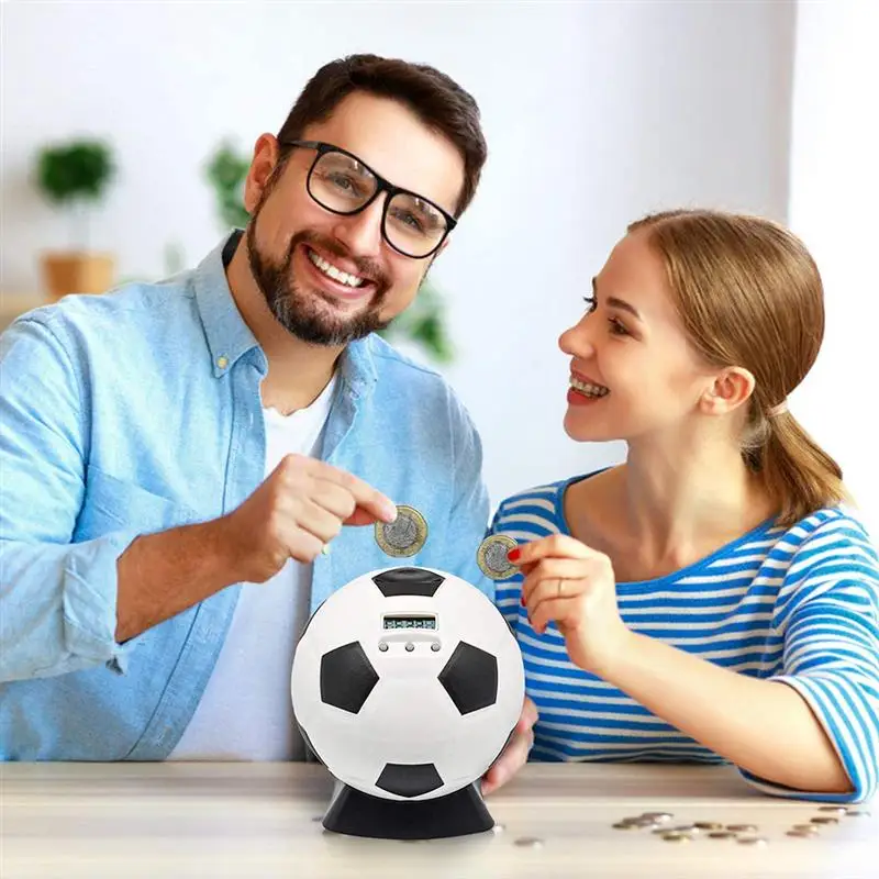 Копилка в форме футбола из АБС-пластика многоцелевой футбольный счетчик копилки