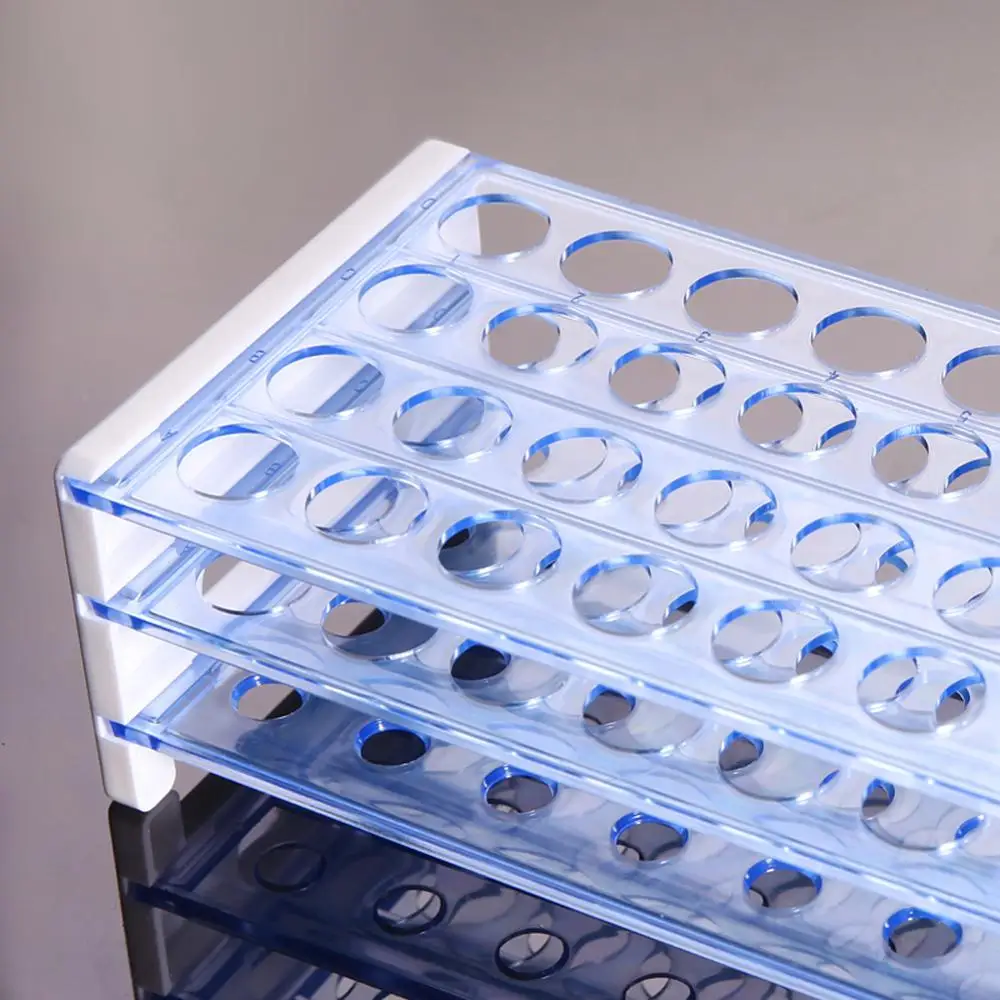 Пластиковая стойка для пробирки 16 мм отверстие 50 съемная|Пробирка| |