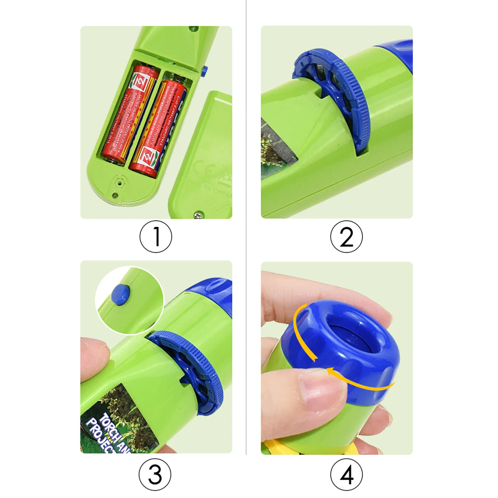 

ZK30 Luminous Flashlight Children Projector Toy Animal Dinosaur Child Slide Projector Lamp Toys Early Education Kids Toys Gifts