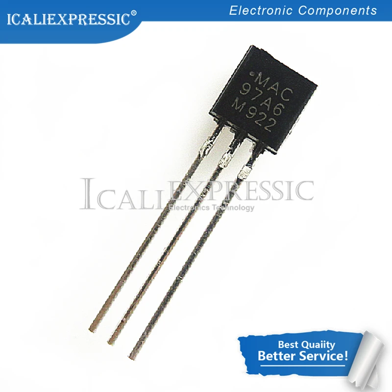 50 шт. MAC97A6 97A6 TO-92 симисторов твой. 6A 400V TRIAC новый оригинальный в наличии |