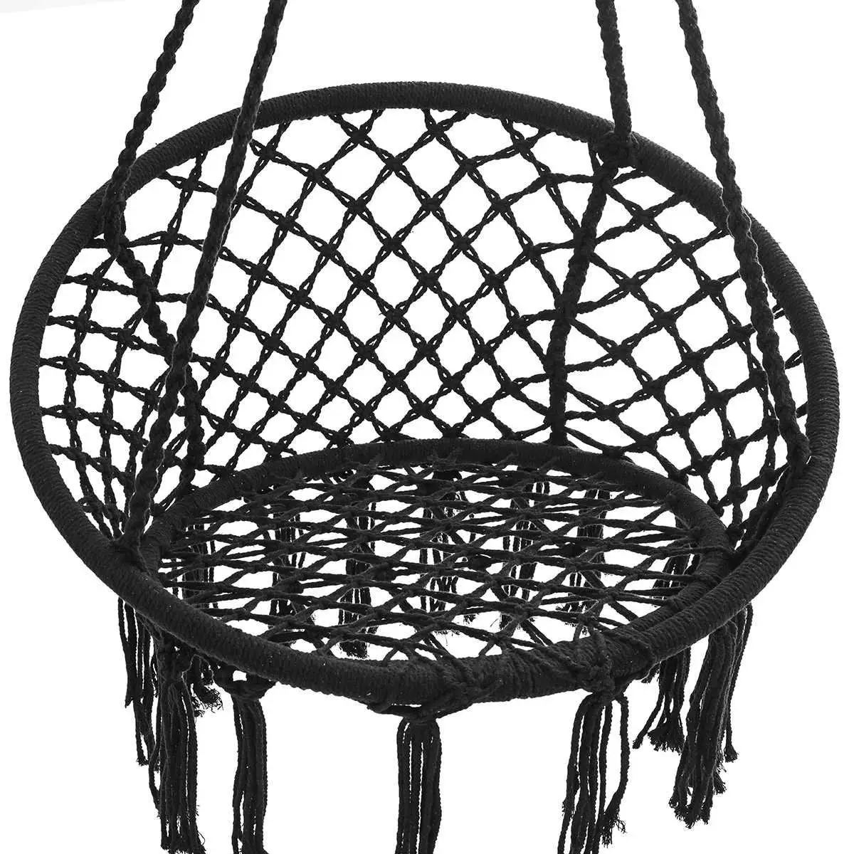 

120x80CM Nordic Hammock Chair Swing Rope Outdoor Indoor Garden Round Seat For Child Adult Swinging Hanging Safety Chair Hammock