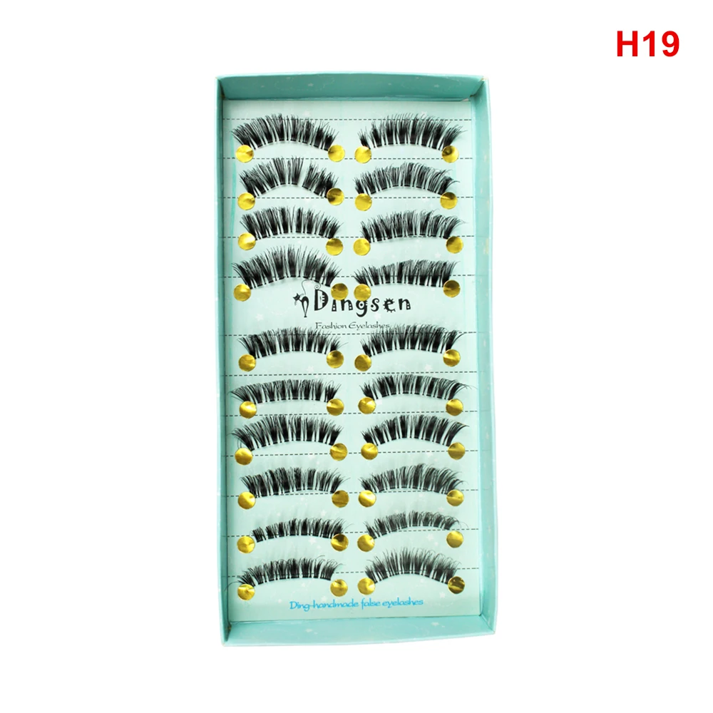 10 пар ручная работа 3D Искусственные норковые толстые ресницы накладные