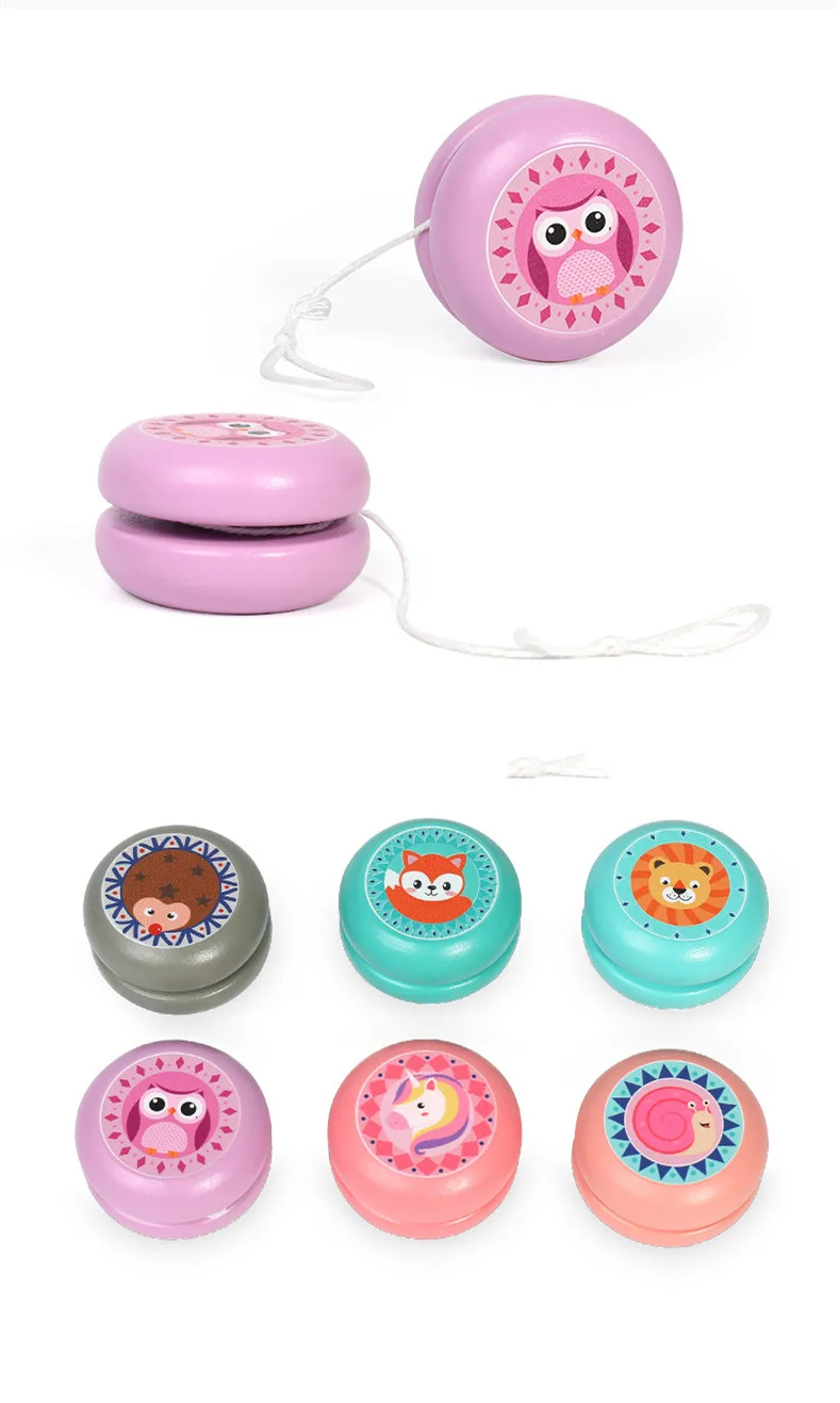 ZXZ animprime juguetes de madera yoyo mariquita nivienos yo-yo creativo Yo para bola G0149 Божья коровка | Игрушки и хобби