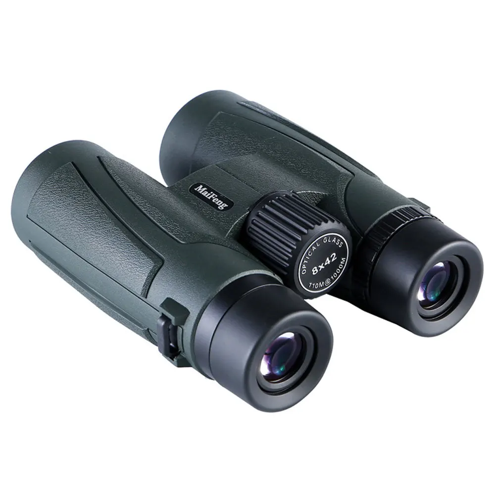 Maifeng 8x42 водонепроницаемый бинокль мощные профессиональные телескопы bak4 HD