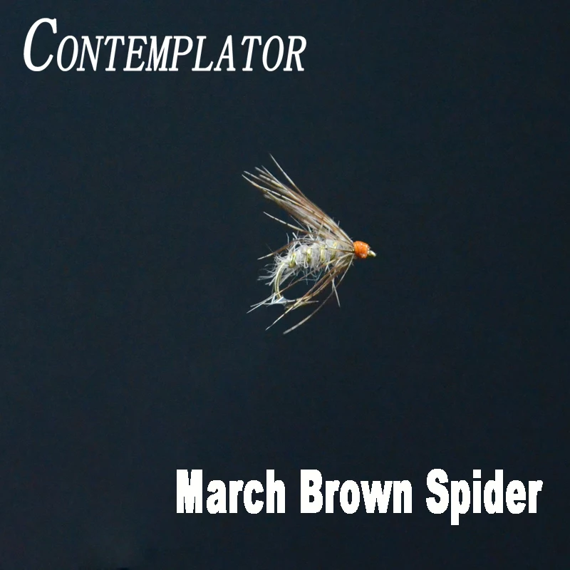 5 шт. 12 # марта коричневый паук мокрых мух подземные узоры для форель/bluegills