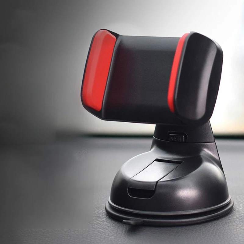 

Universal Mobile Phone Holder Car Multifunctional Windshield Mount Cell Phone Holder Smartphone Phone Stand Black/Red