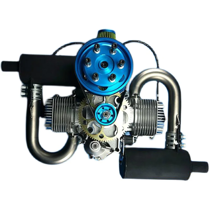 Двухцилиндровый Электродвигатель с воздушным охлаждением DLE 200 200cc большой