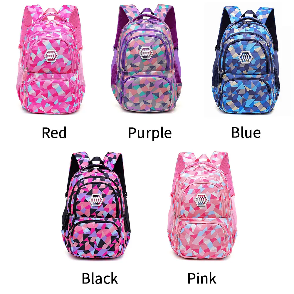 

Daily Zippered Printing Laptop Compartment Large Capacity School Oxford Cloth Adjustable Straps Storage Travel Student Backpack