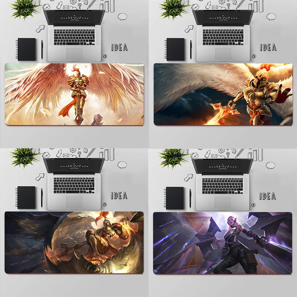 League of Legends Kayle игровой коврик для мыши большой ПК геймер компьютерный клавиатура