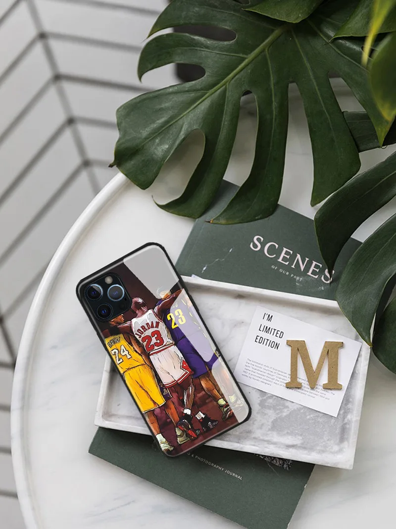 Баскетбольный чехол Kobe Bryant для iPhone 2020 SE 6 6s 7 8 plus x xr xs 11 Pro max чехлы из закаленного