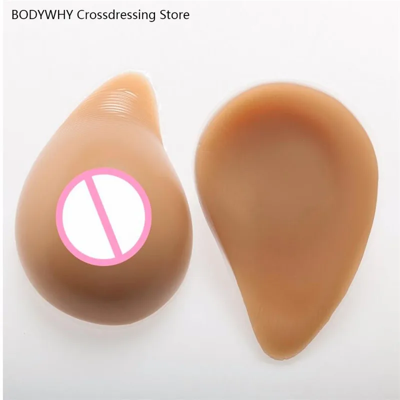 

New 1000g Realistic Silicone Breast Forms Fake Boobs For Crossdresser Shemale Transgender Drag Queen Transvestite Mastectomy