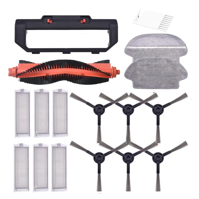 

Roller Side Brush Filter Mop for Xiaomi LDS Mijia Mi Robot Vacuum-Mop STYJ02YM/VIOMI V2 Conga 3490 3290 3690 Accessories