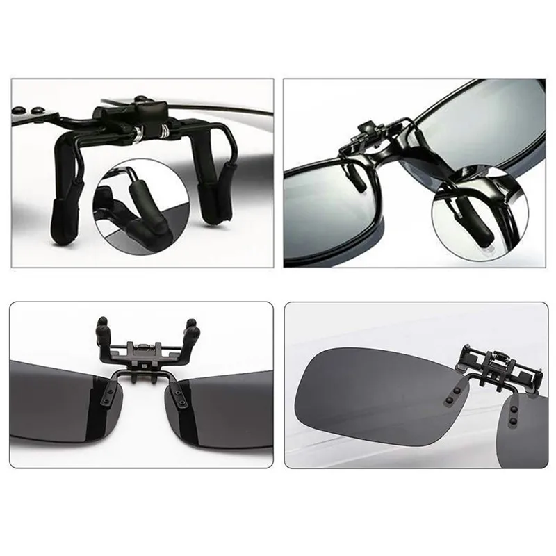 Новинка солнцезащитные очки с клипсой ночного видения Поляризованные линзы