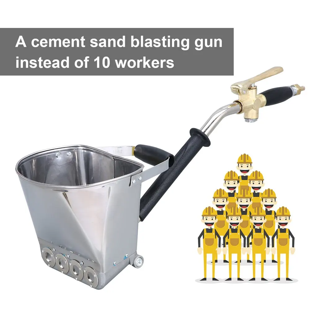 

Wall Mortar Sprayer Gun Stucco Shovel Hopper Ladle Cement Spray Gun Air Stucco Sprayer Plaster Hopper With Handle