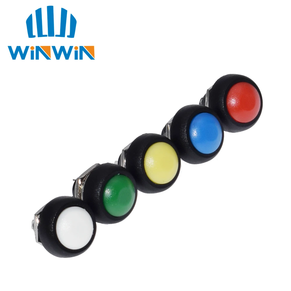5 шт. водонепроницаемый мини кнопочный переключатель 12 мм|Интегральные схемы| |