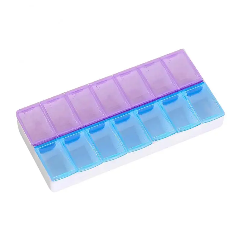 Портативный 7 дневный Еженедельный контейнер для таблеток Дорожный Чехол