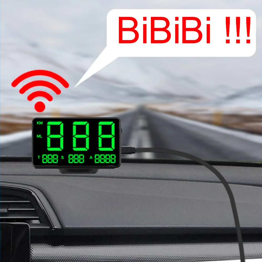 Автомобильный спидометр C60s GPS 4 5 дюйма одометр Hud Дисплей Цифровой с
