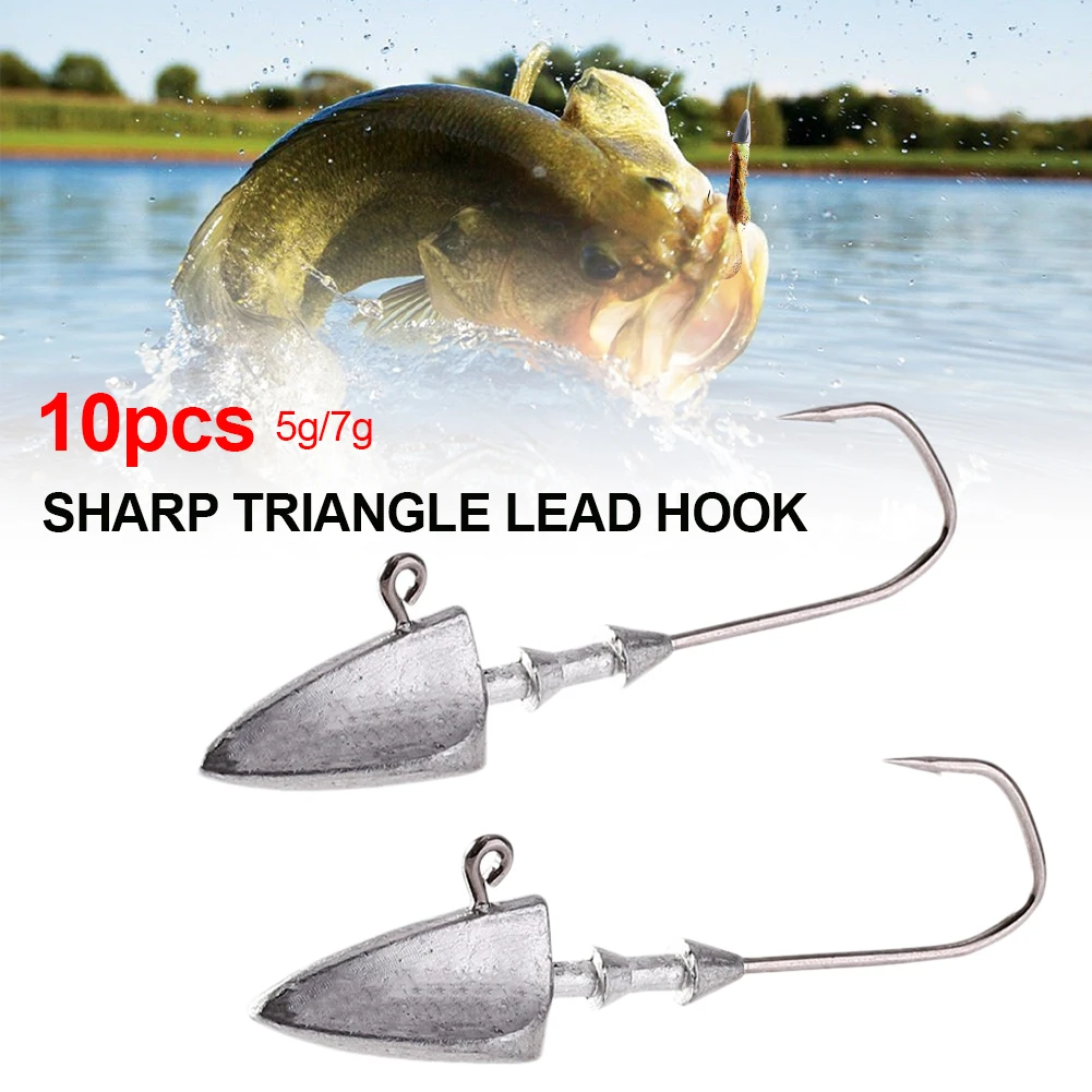 

New Jig head Fishing Hooks High Steel Carbon Material Treble Fishing Hook Round Folded Saltwater Bass 5g 7g Tackle Tool