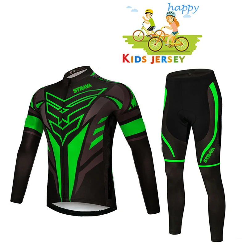 

2022 Kids Long Sleeve Cycling Clothing BabyTeam Spring/autumn Cycling Clothing Boys MTB Cycling Long Pants Boys Ropa Ciclismo