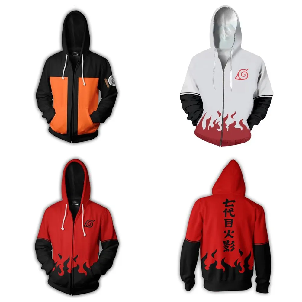 Akatsuki Uzumaki наруто костюмы Наруто Учиха толстовки itachi куртка для косплея с 3D принтом на молнии для мужчин и женщин спортивные толстовки