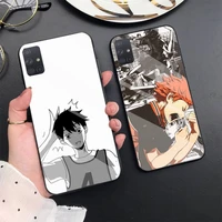 volleyball anime haikyuu soft cover phone case for samsung s6 7edge 8 9 10e 20plus s20 ultra note8 9 10pro a72018 tempered glass