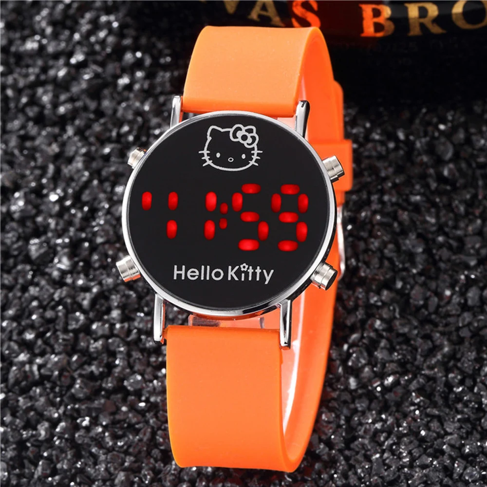 Белые Мультяшные часы детские наручные милые цифровые Relogio Enfant Led Reloj Для девочек