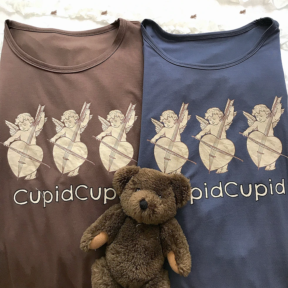 Футболка женская свободного покроя с принтом милого медведя простая рубашка