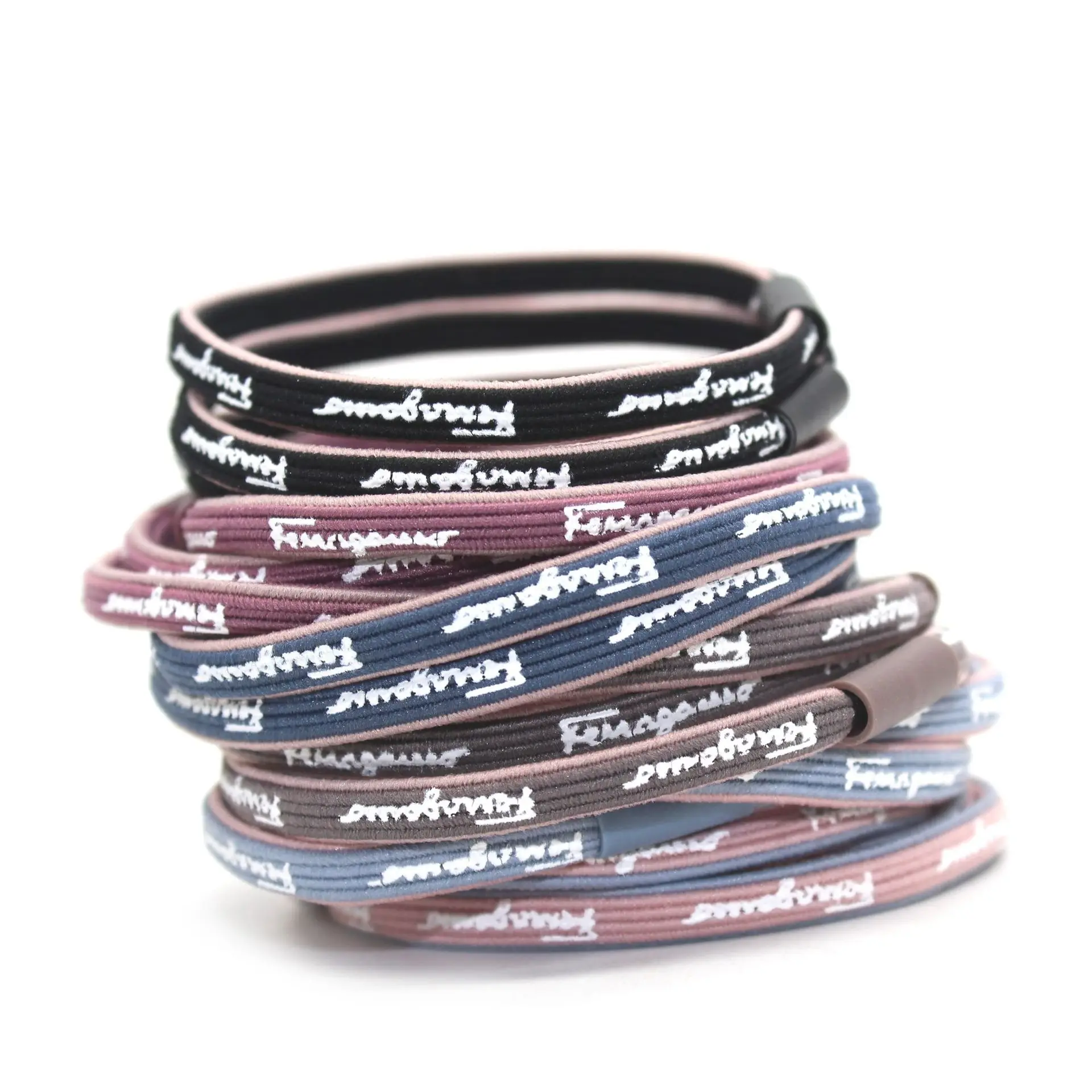 

5pcs/lot fashion women hair accessories elastic hair bands scrunchie with widen print