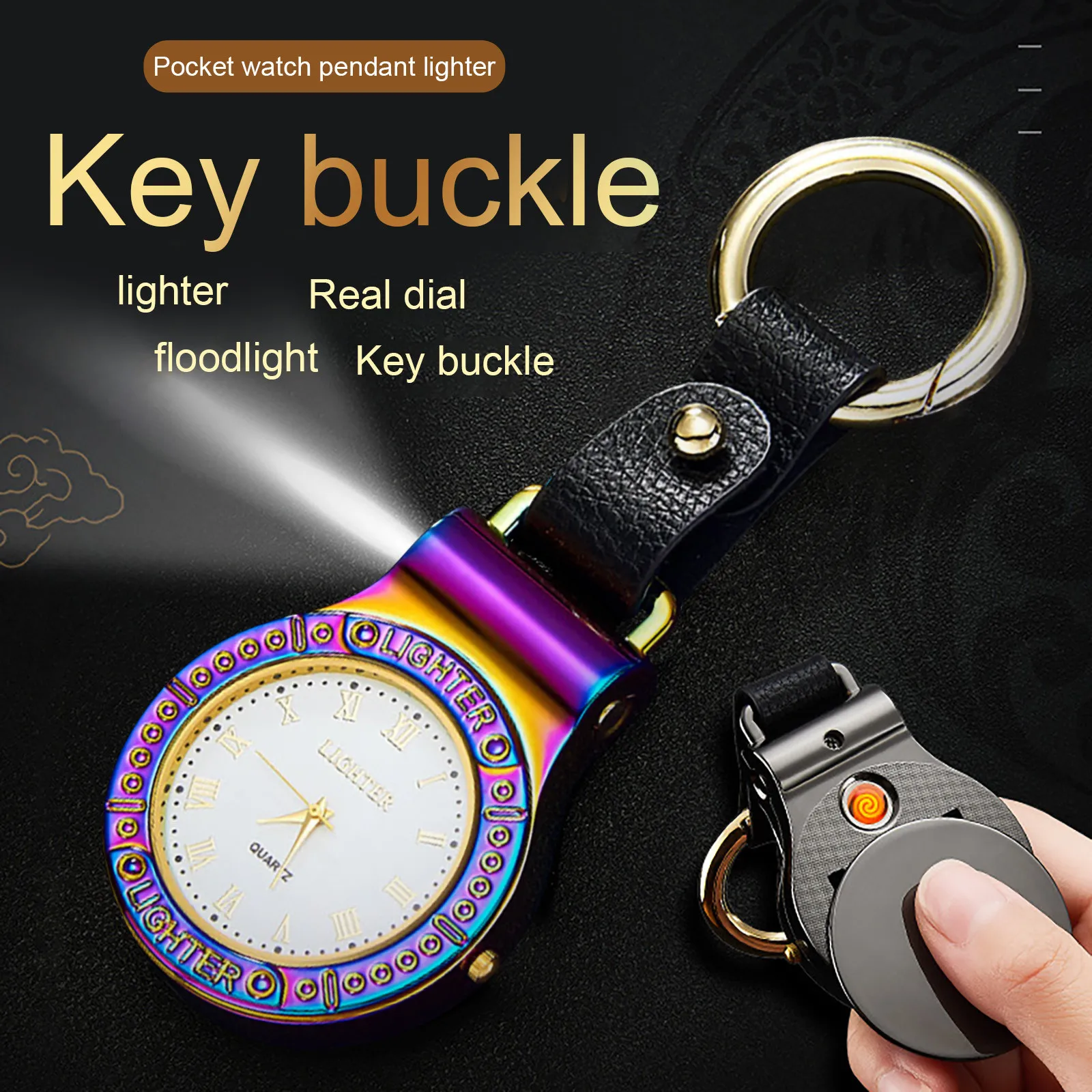 Новинка 2021 популярные часы светильник для сигарет кой мужские