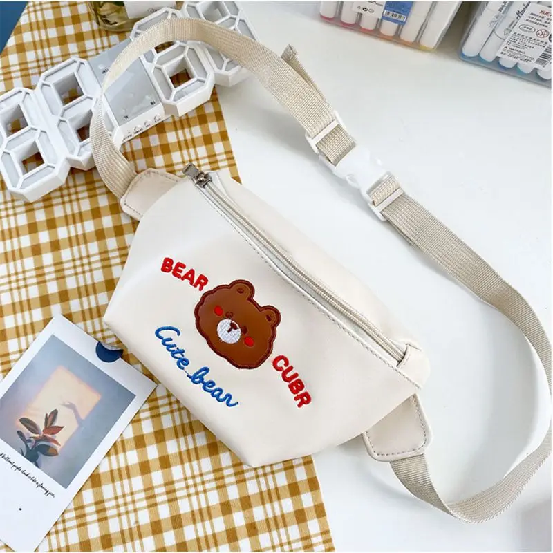 

Women Cute Bear Waist Fanny Pack Belt Bag Travel Hip Bum Chest Phone Pouch M5TE
