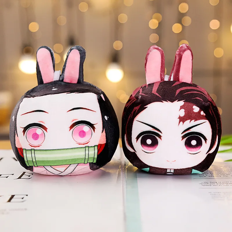 Демон Slayer Косплей плюшевые игрушки брелок Kimetsu No Yaiba Kamado Tanjirou Nezuko набитый