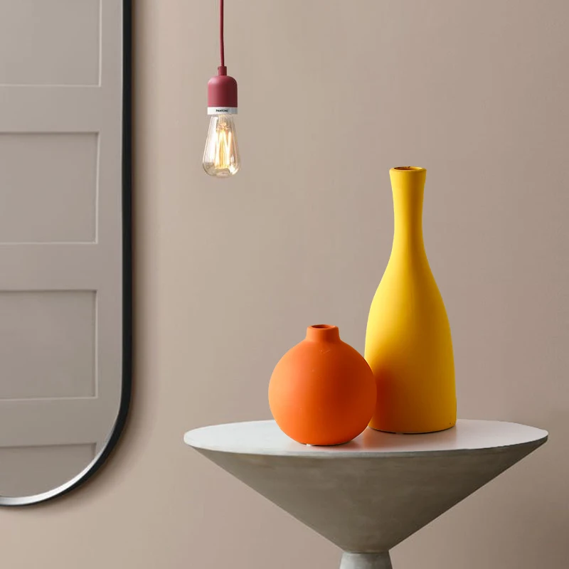 Нордическая керамическая креативная Современная Минималистичная ваза с цветами