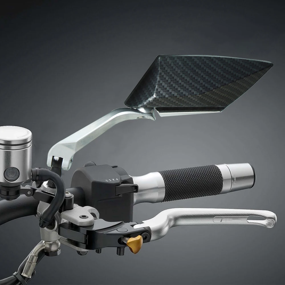 Мотоциклетные карбоновые зеркала заднего вида с ЧПУ алюминиевое мотоциклетное