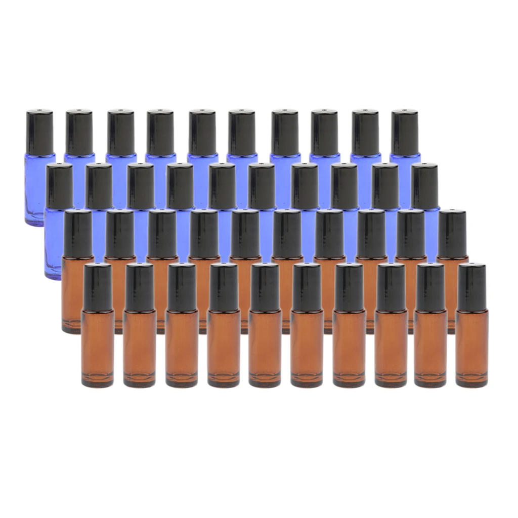 Пустые стеклянные флаконы для эфирных масел 40x5 мл духов жидкие макияжа подходят