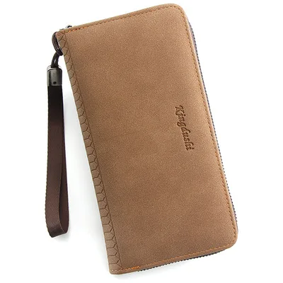 

New Fashion Long PU Leather Men's Wallet Coin Purse Zipper Credit Card Big Wallet New Design Business Luxury Clutch
