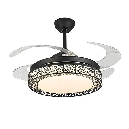 42 дюймовые потолочные вентиляторы 4 выдвижные лопасти светодиодный потолочный